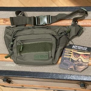 Highland Tactical Men's Mobility Waist Pack, Dark Green